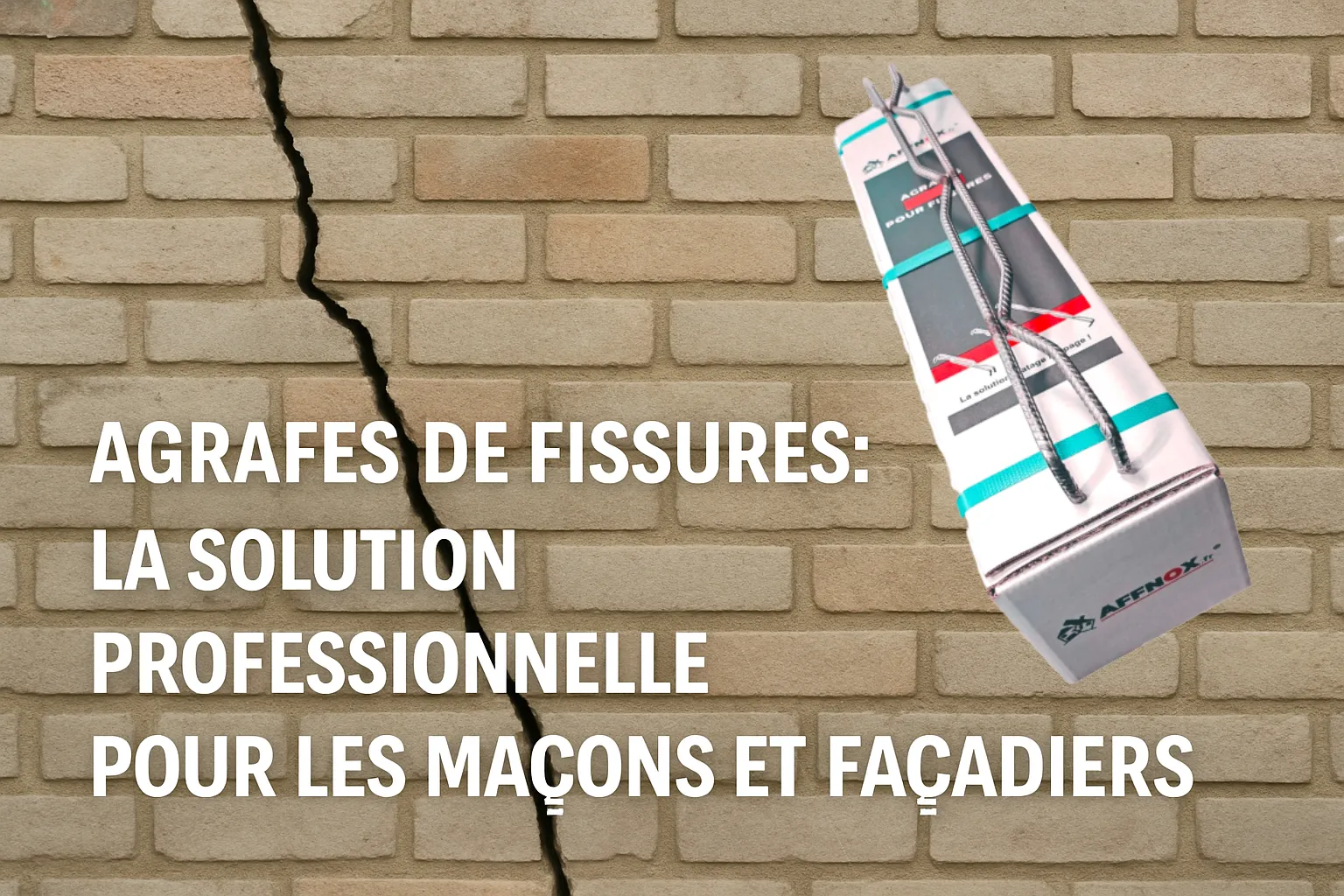 Agrafe fissure murale : Solution pro pour maçon et façadier