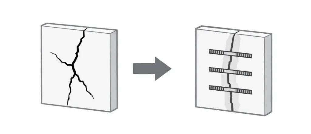 préparer sa façade pour la rénover et agrafer les fissures