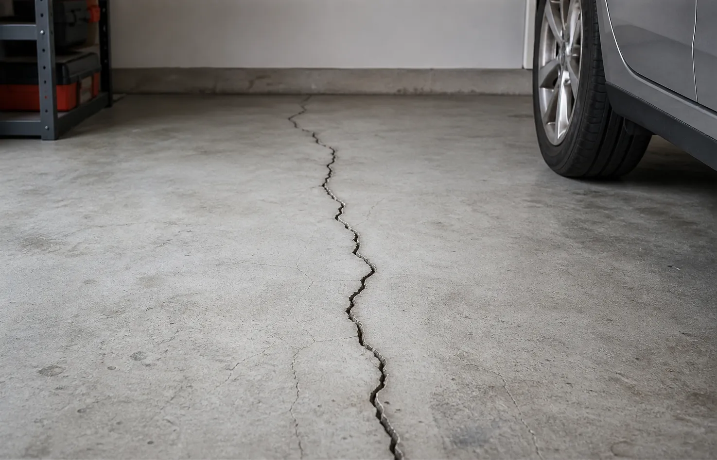 Fissure dalle de garage : comment la réparer ?