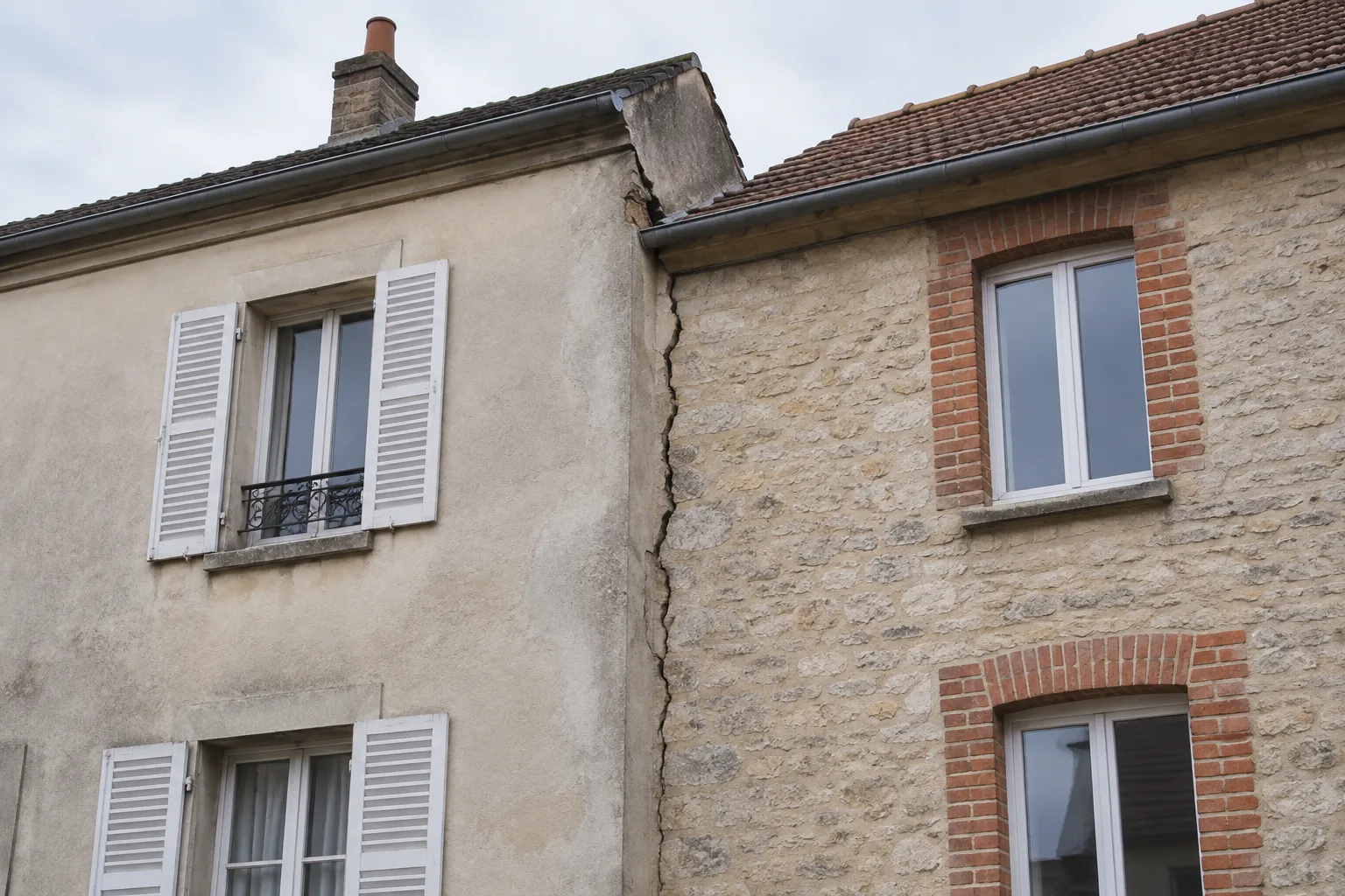 Fissure entre deux bâtiments mitoyens : que faire ?