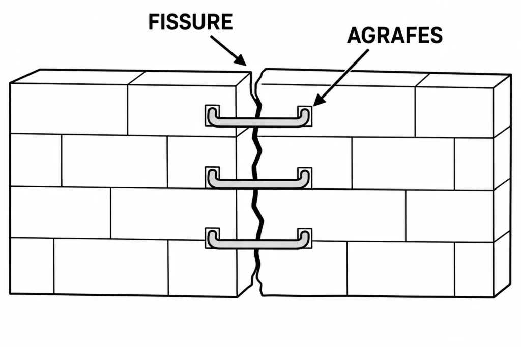 Batiment mitoyen - fissure mur mitoyen